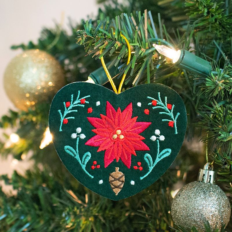 Hand-Embroidered Ornaments