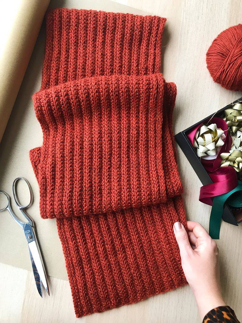 Hand-Knitted Scarf