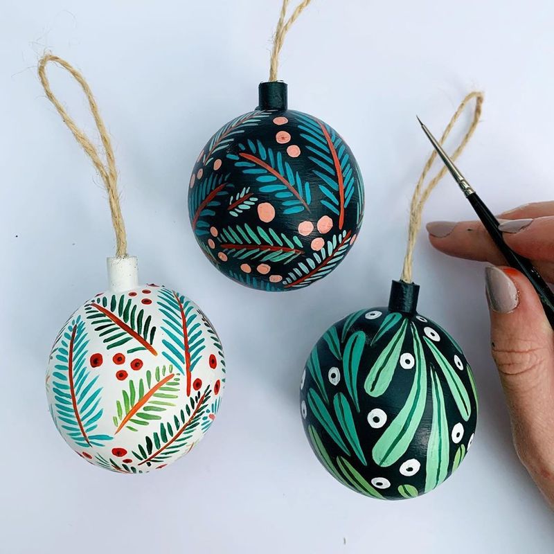 Hand-Painted Baubles