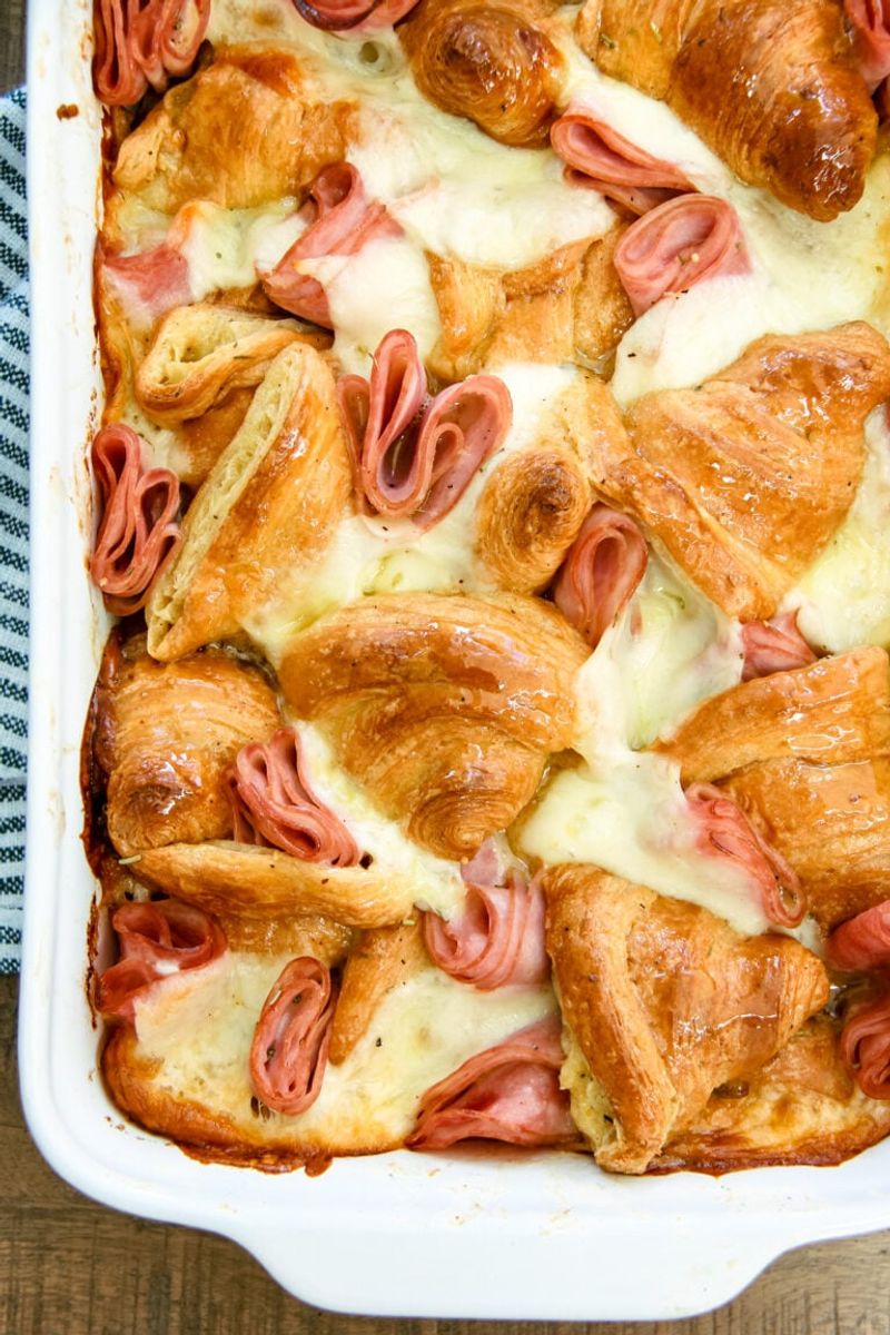 Holiday Ham and Cheese Croissants