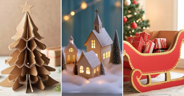 Jaw-Dropping DIY Cardboard Christmas Decorations to Transform Your Home!
