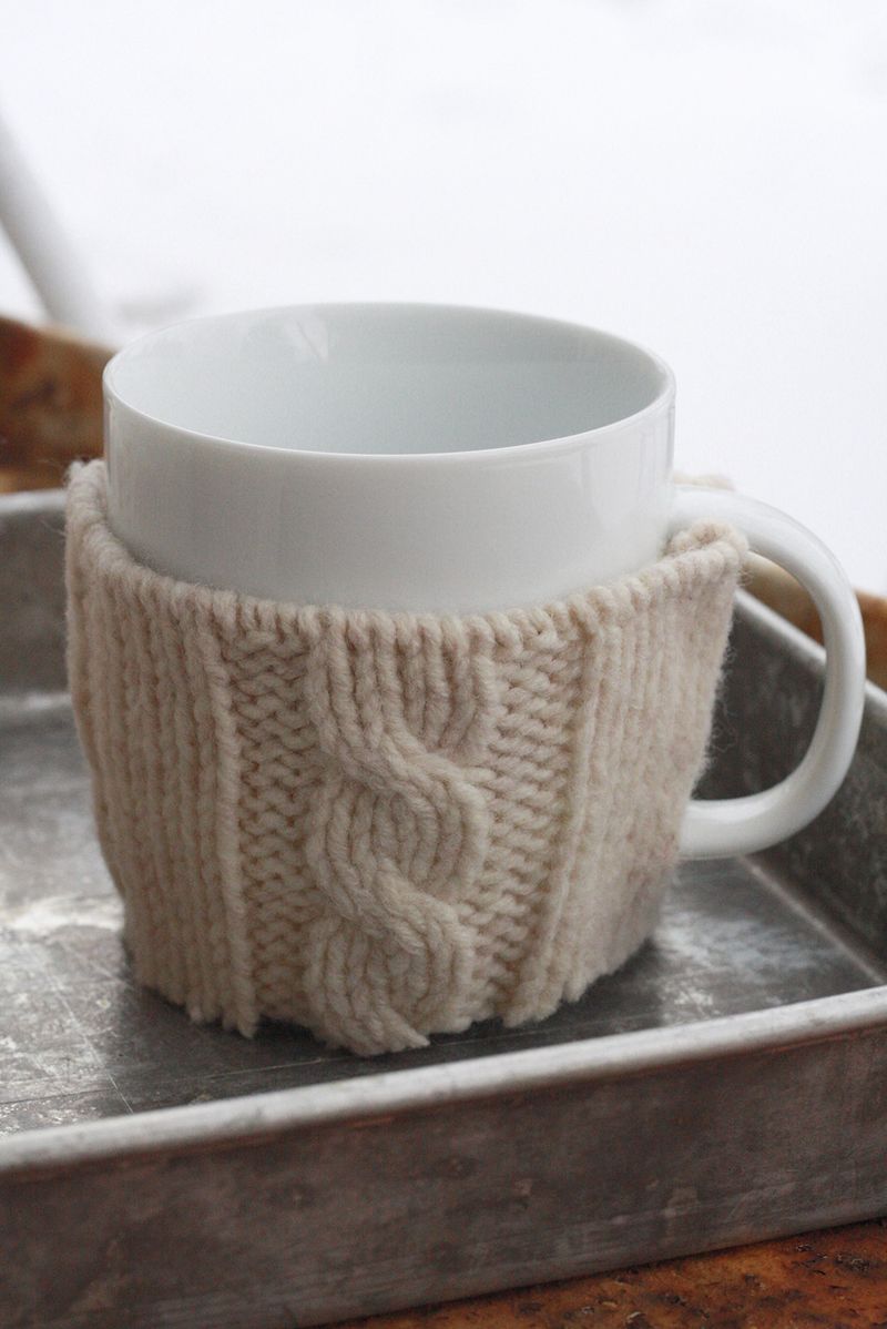 Knitted Coffee Cozies