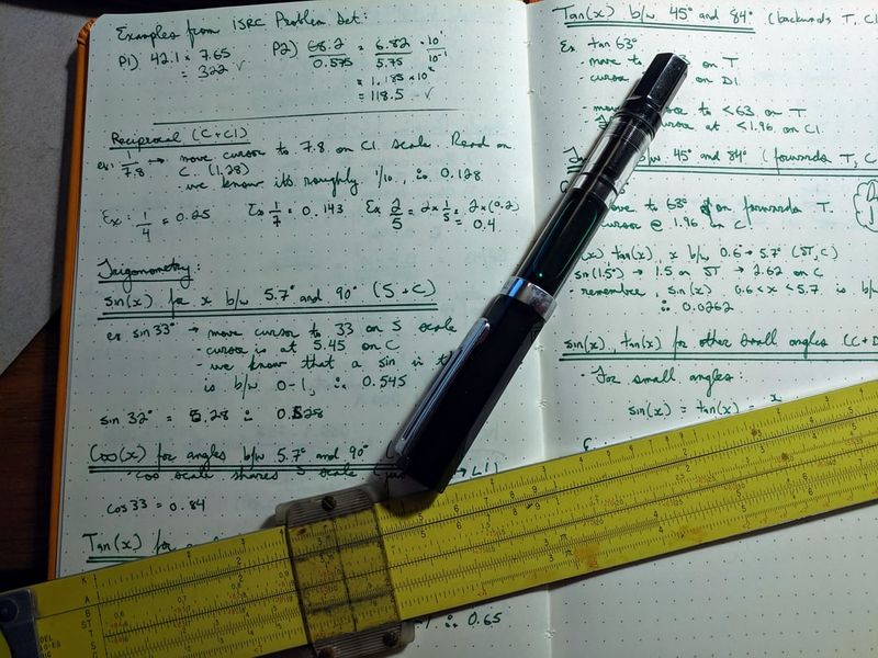 Learning to Use a Slide Rule