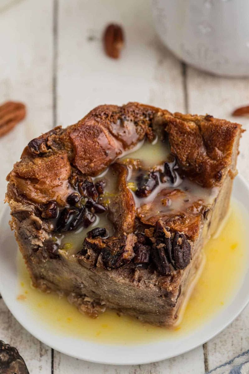 Louisiana: Bread Pudding with Rum Sauce