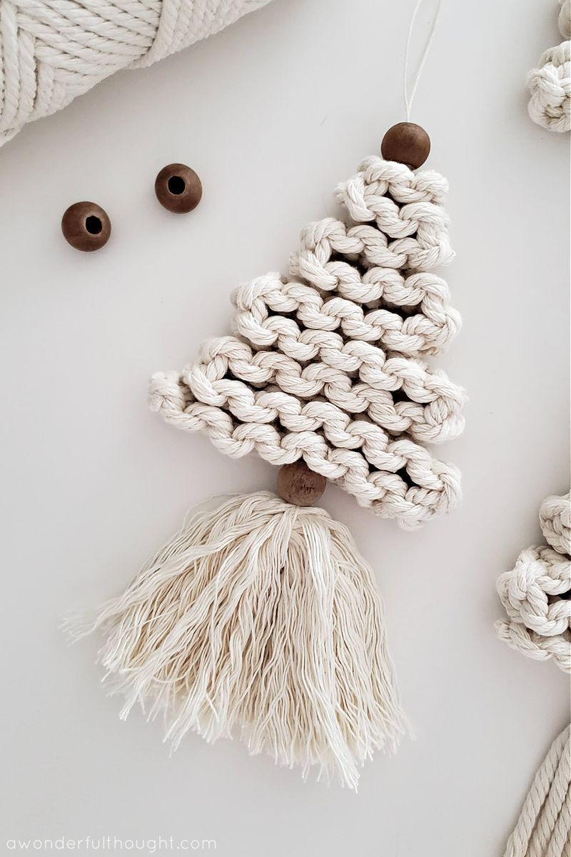 Macramé Tree Ornaments