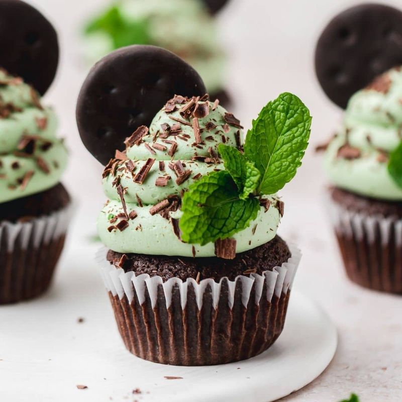 Mint Chocolate Chip Cupcakes