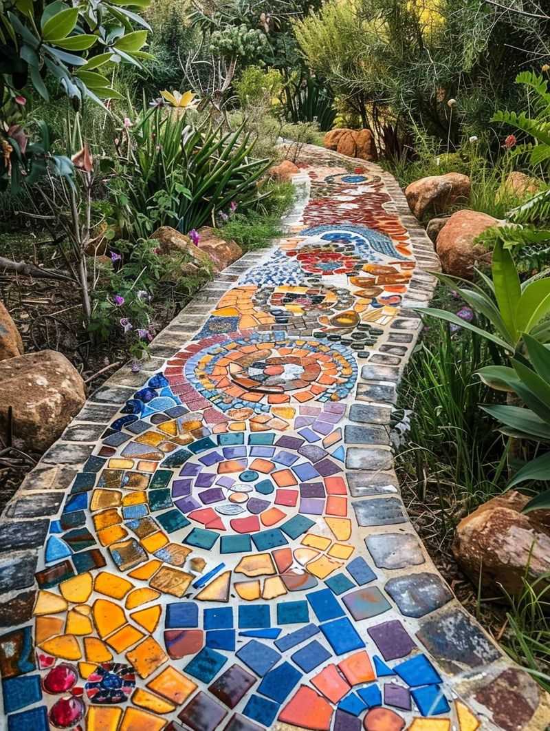 Mosaic Tile Pathway