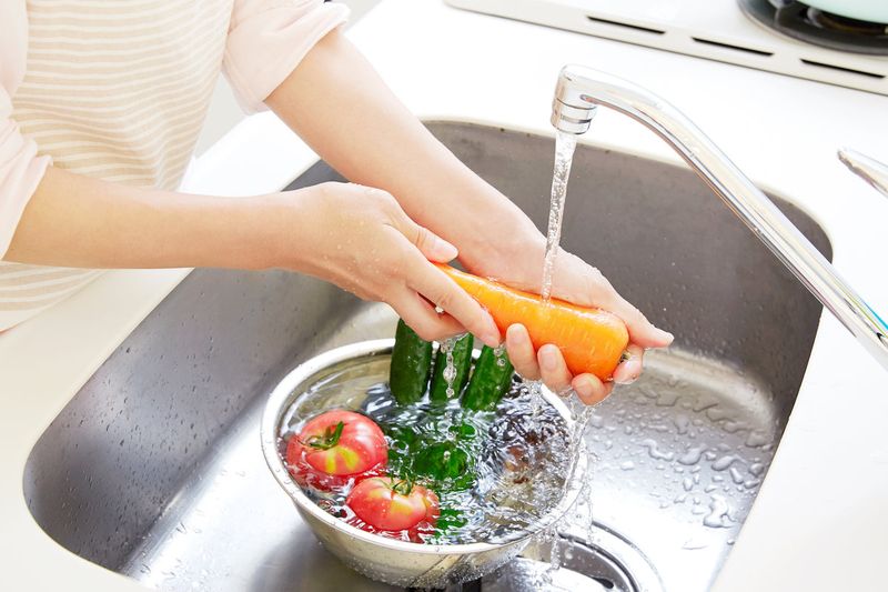 Not Washing Vegetables Properly