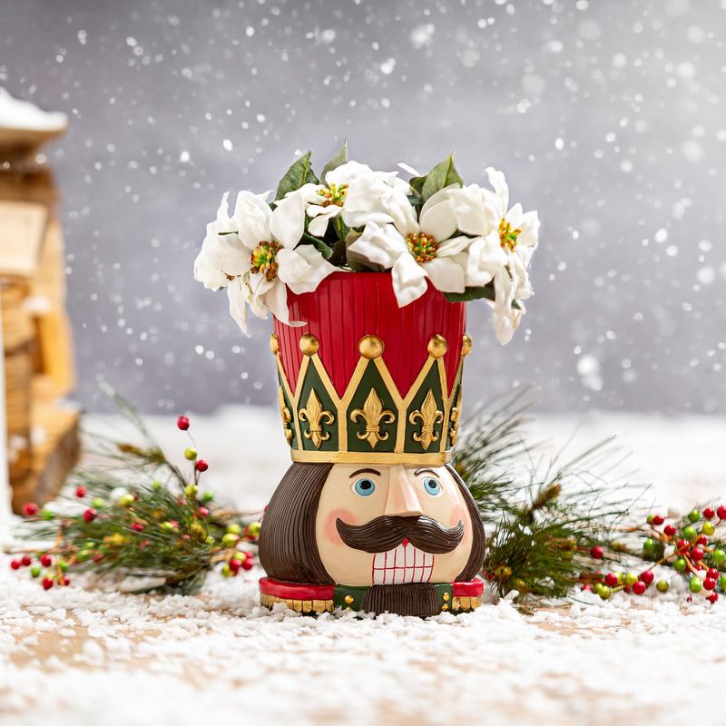 Nutcracker Garden Pot