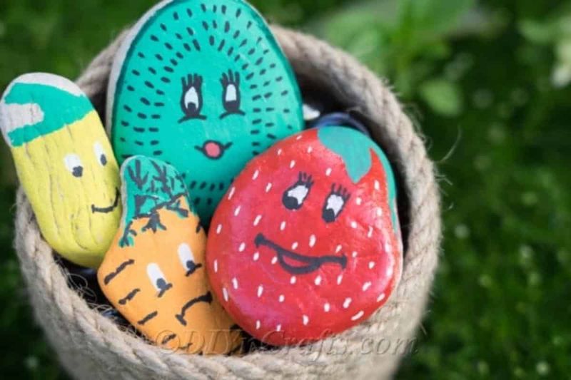 Painted Rock Garden Markers