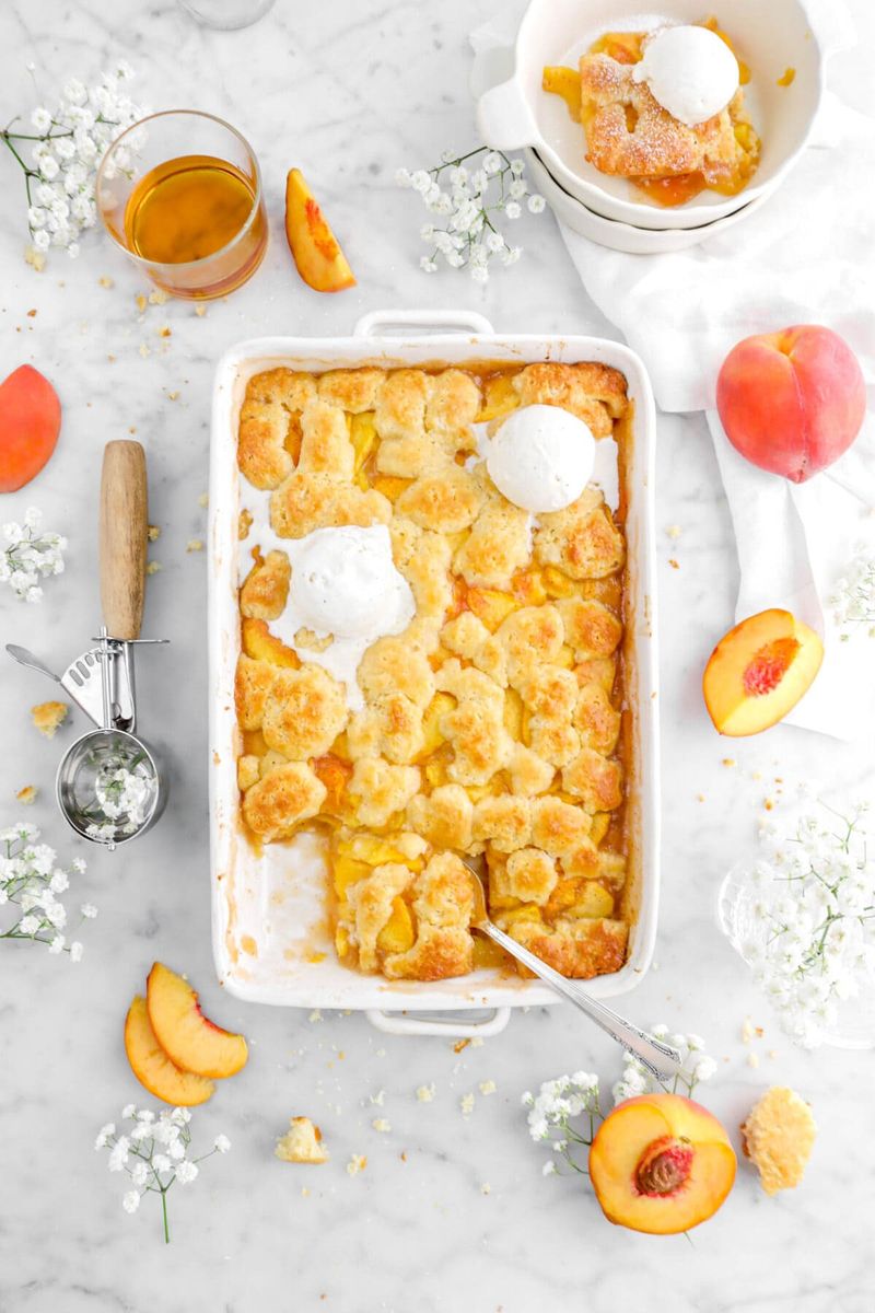 Peach Bourbon Cobbler