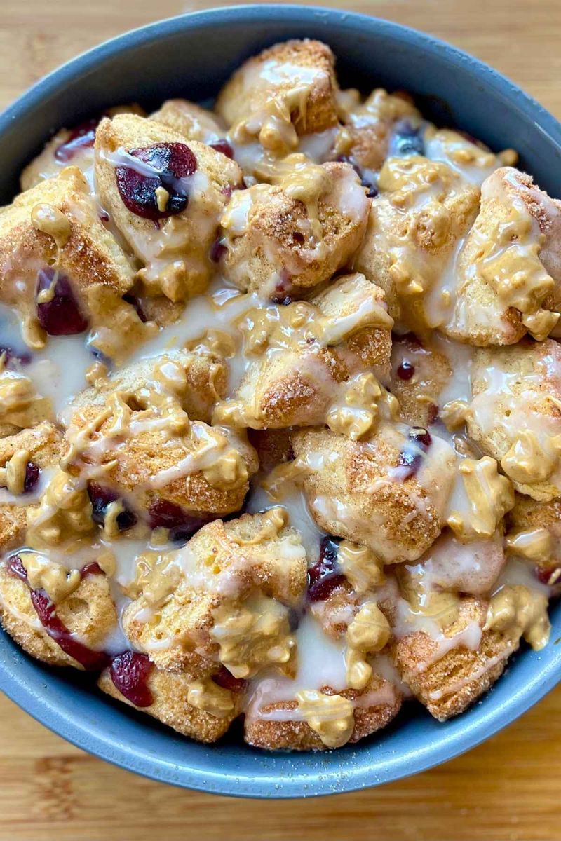 Peanut Butter Jelly Monkey Bread