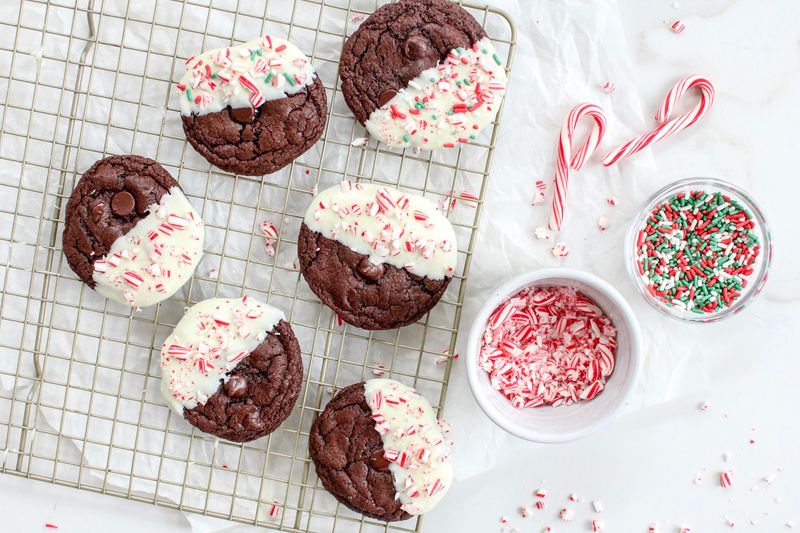 Peppermint Bark Cookies