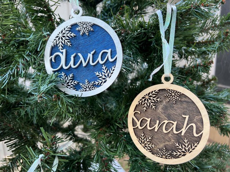 Personalized Name Ornaments