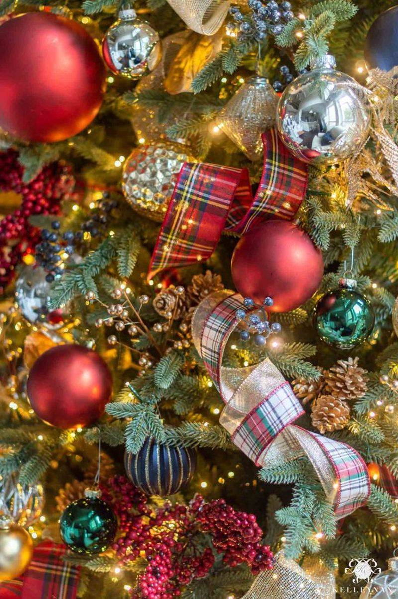 Plaid and Tartan Ornaments