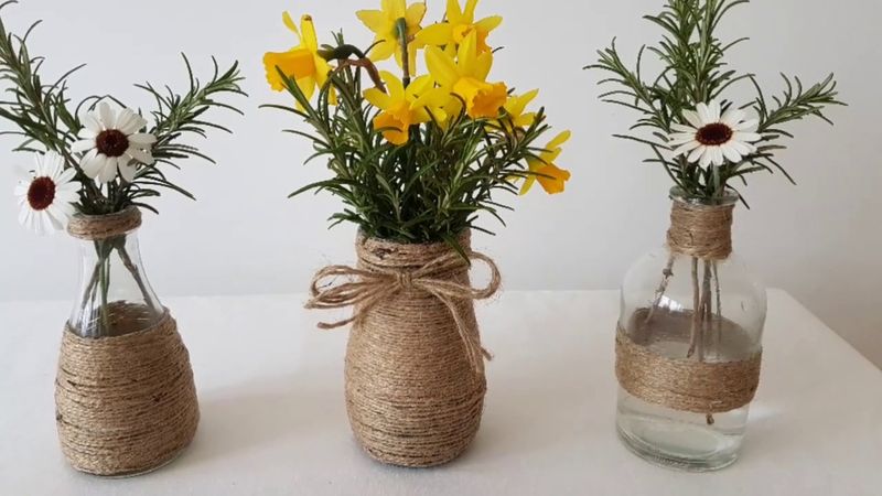 Rope Wrapped Jars