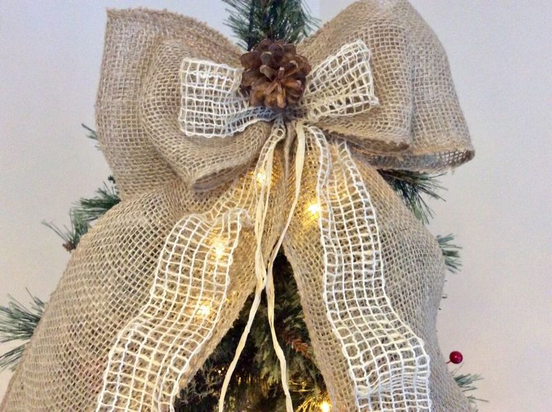 Rustic Burlap Bow