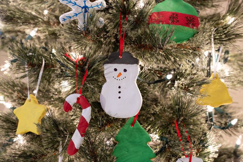 Salt Dough Snowmen