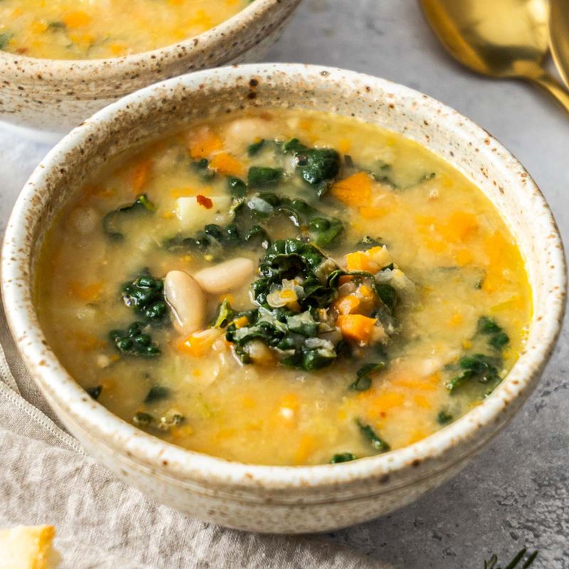 Savory Kale and White Bean Soup