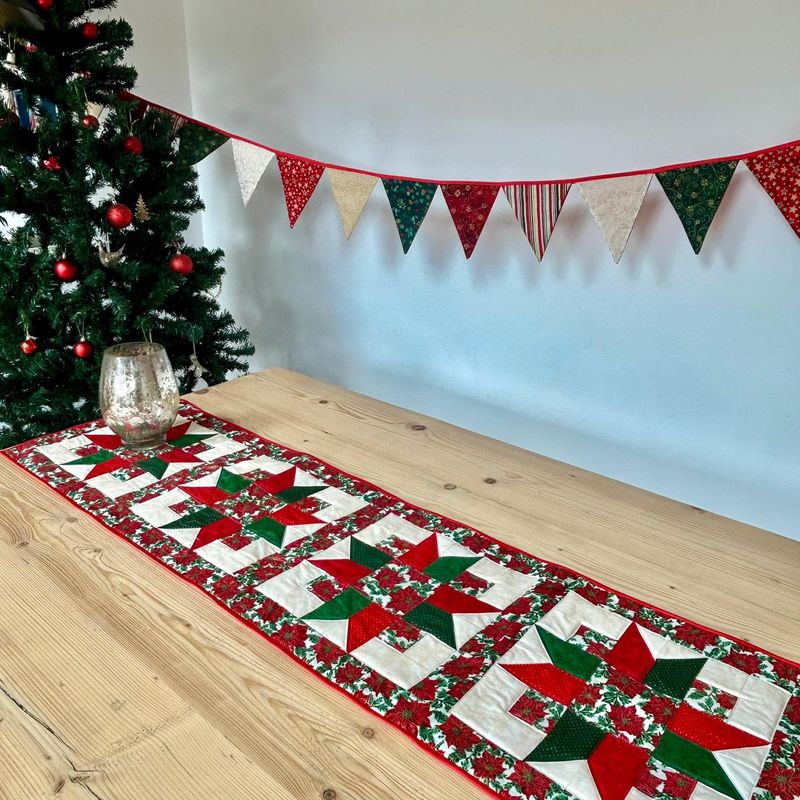 Scrap Fabric Table Runner