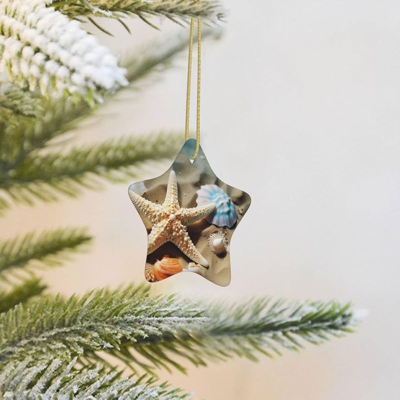 Seashell and Starfish Ornaments