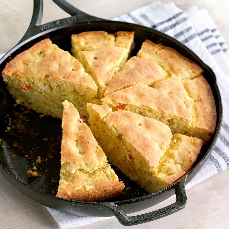 Skillet Cornbread with Herbs