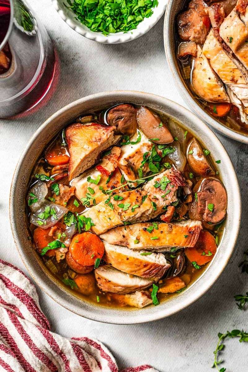 Slow Cooker Coq au Vin