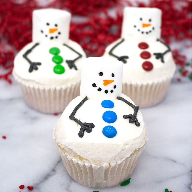 Snowman Cupcakes