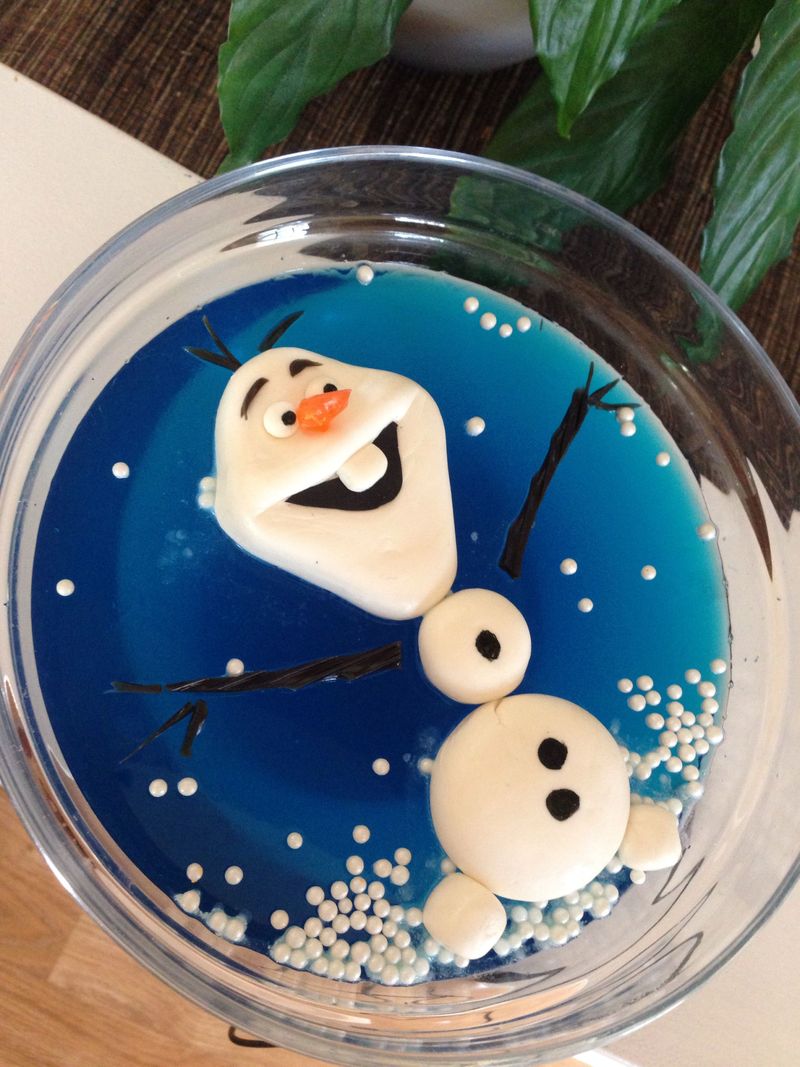 Snowman Jello Cups