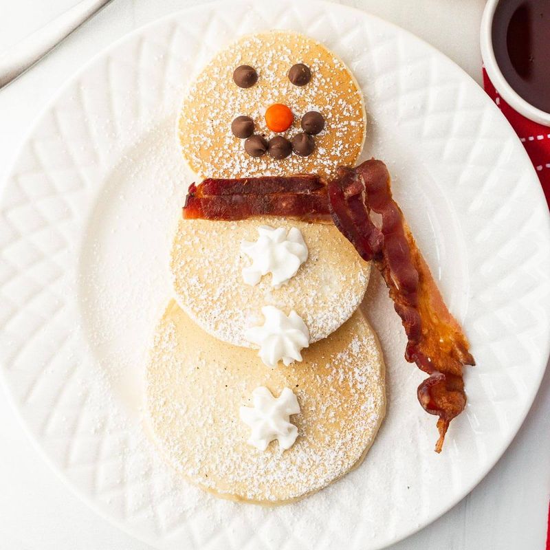 Snowman Pancakes