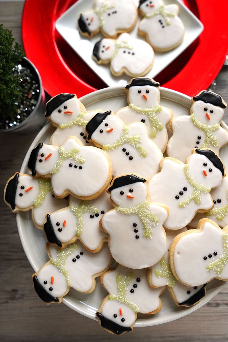 Snowman Sugar Cookies