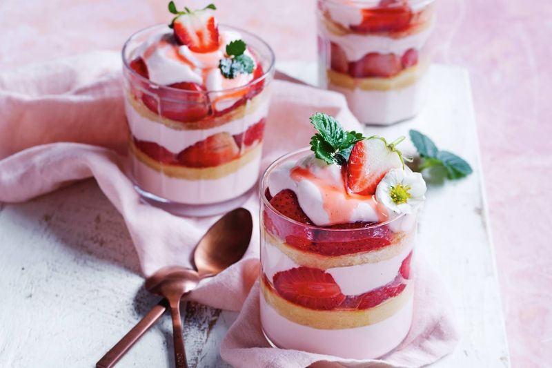 Strawberry Shortcake Trifles