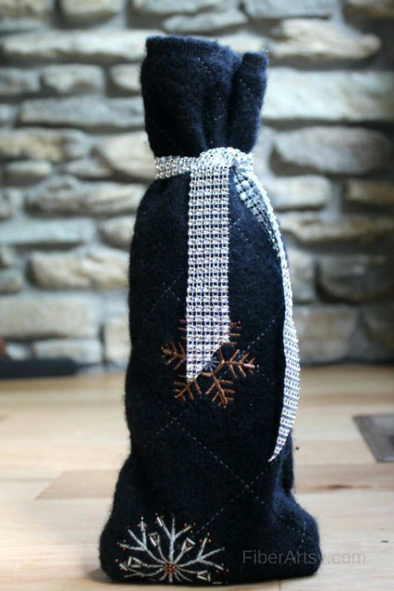 Sweater Sleeve Wine Bottle Covers