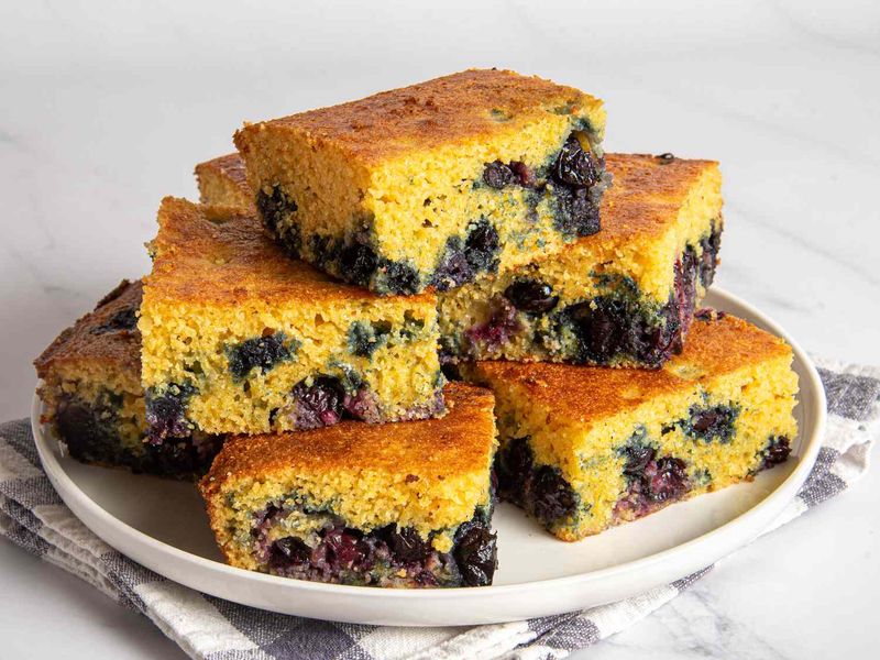 Sweet Corn and Blueberry Cornbread