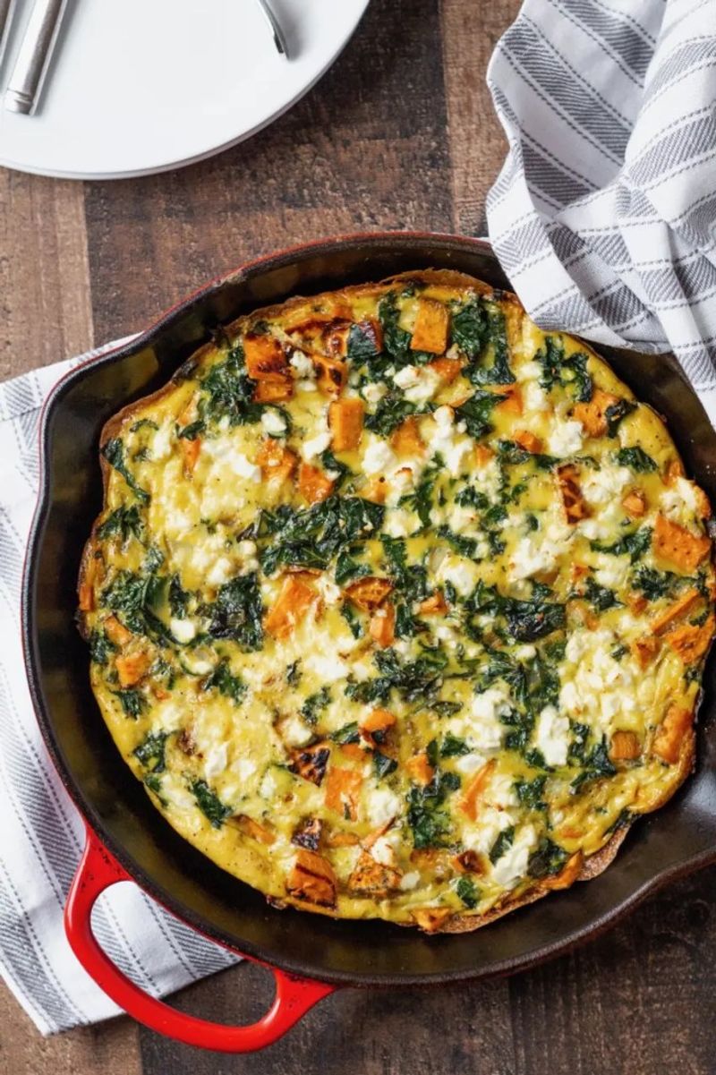 Sweet Potato and Kale Frittata