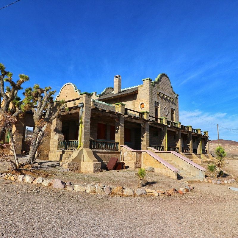 The Deserted Mining Town (Rhyolite, Nevada)