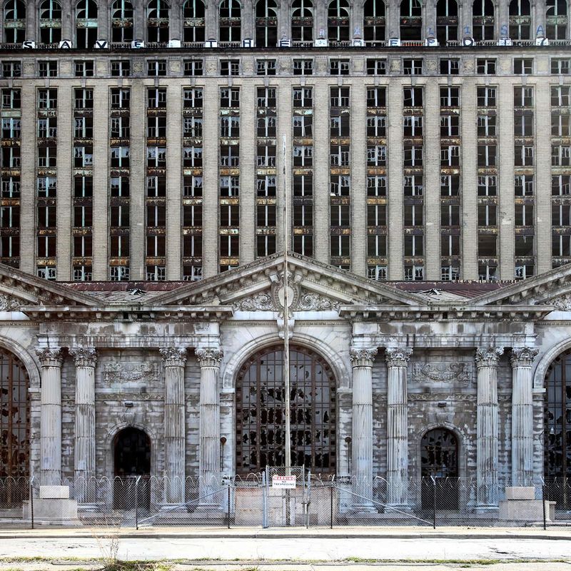 The Ghostly Station (Michigan Central Station, Detroit)