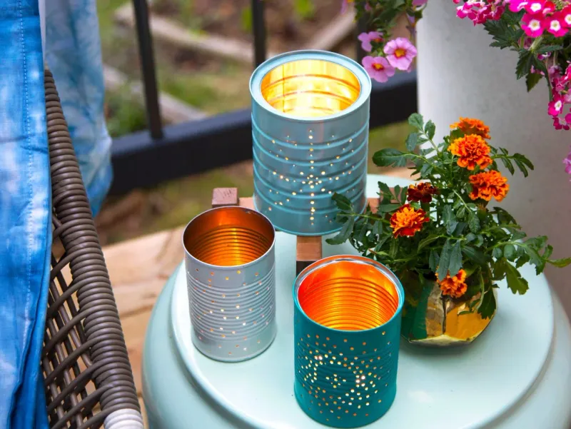 Tin Can Lanterns