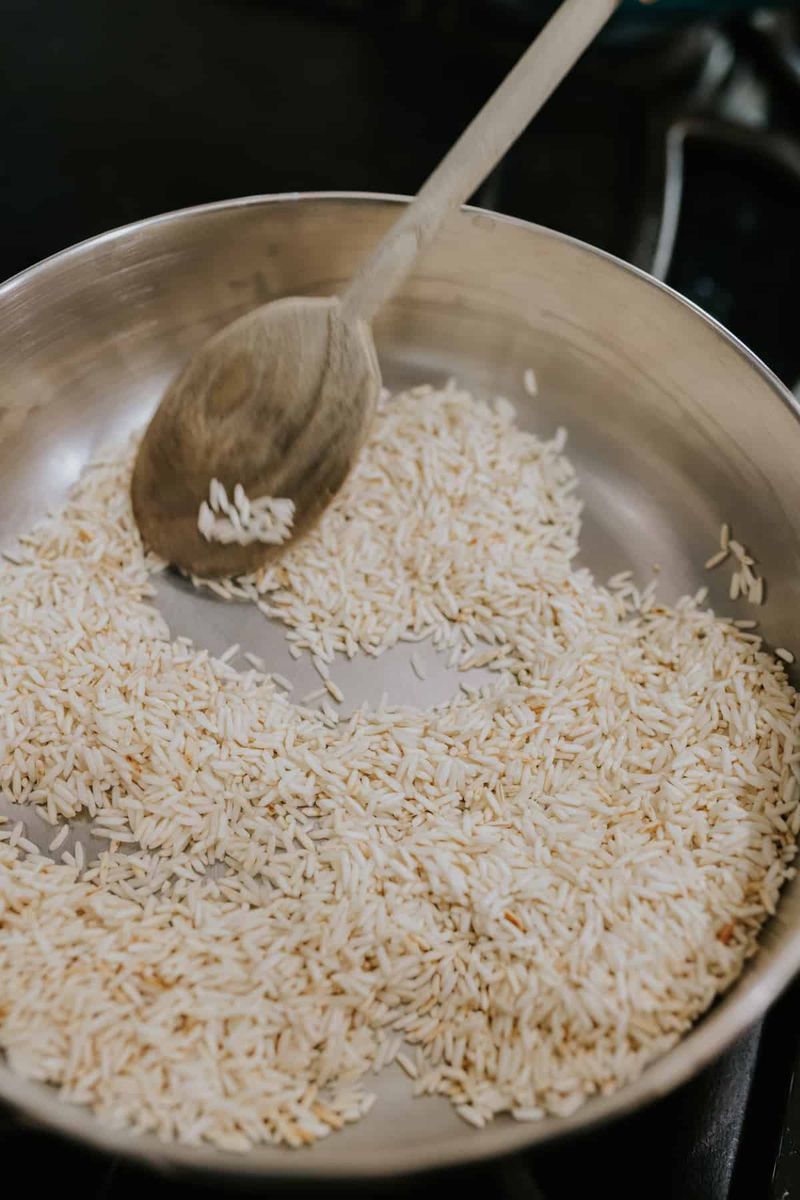 Toasting the Rice