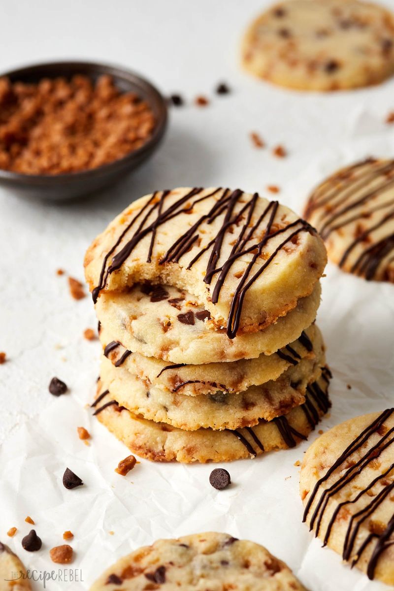 Toffee Shortbread Cookies