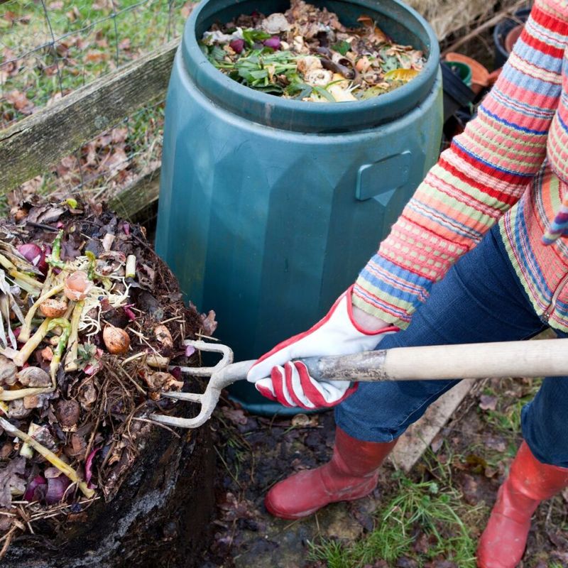 Turning the Compost Pile