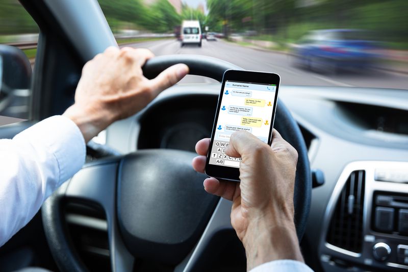 Using a Mobile Phone in a School Zone