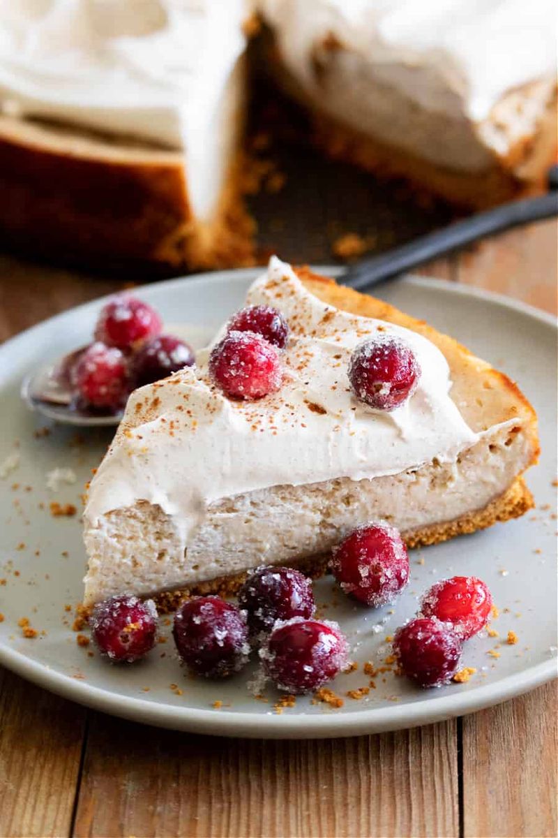 Vegan Eggnog Cheesecake