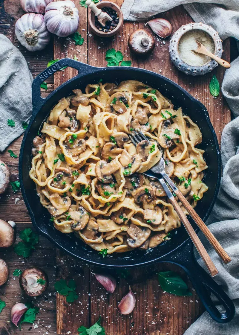 Vegan Mushroom Stroganoff