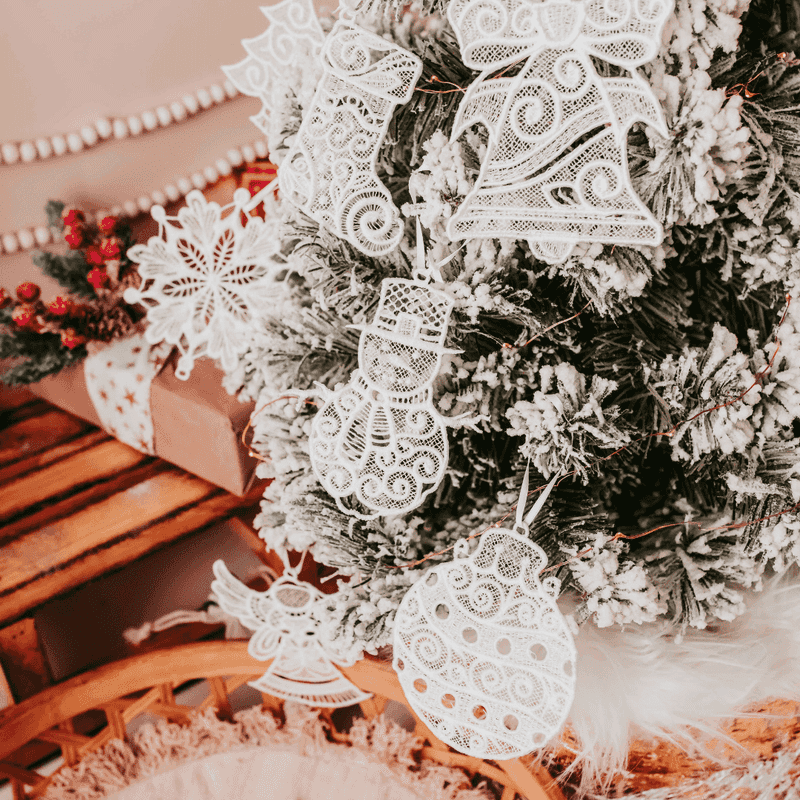 Vintage Lace Ornaments