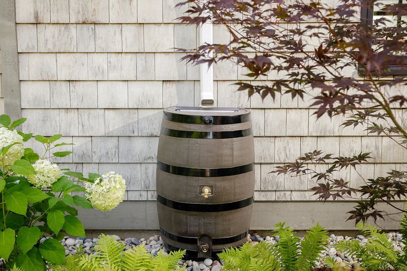 Vintage Wooden Barrel Rain Pot