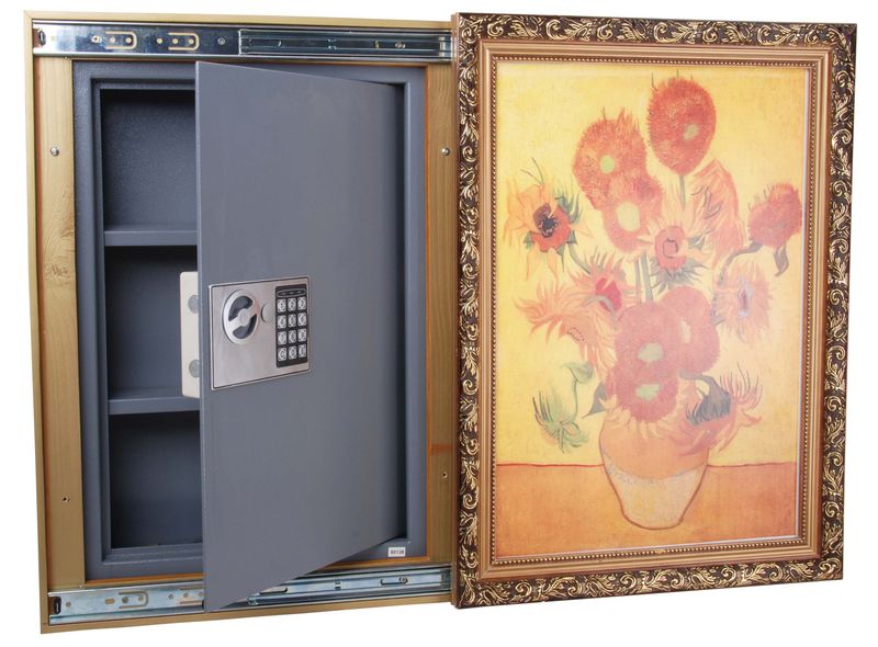 Wall Safes Behind Artwork