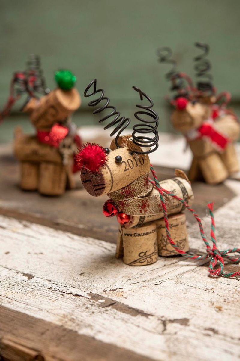 Wine Cork Reindeer