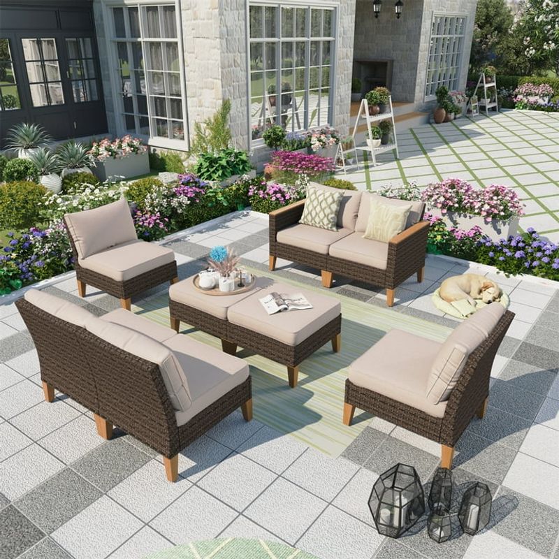 Quality Seating (Wicker, Teak, or Powder-Coated Metal)