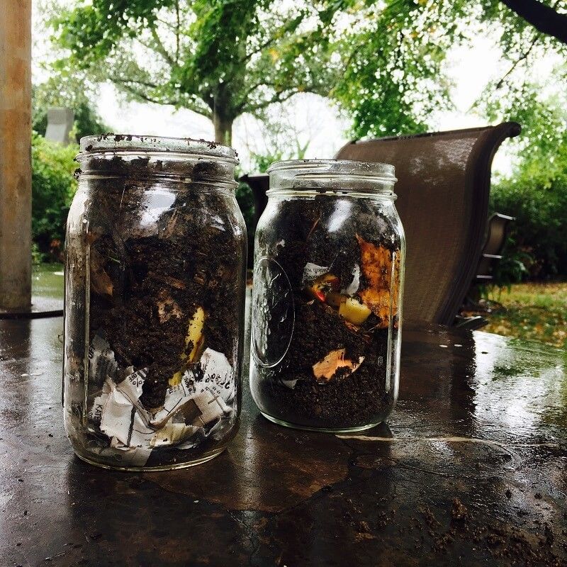 Mason Jar Composters